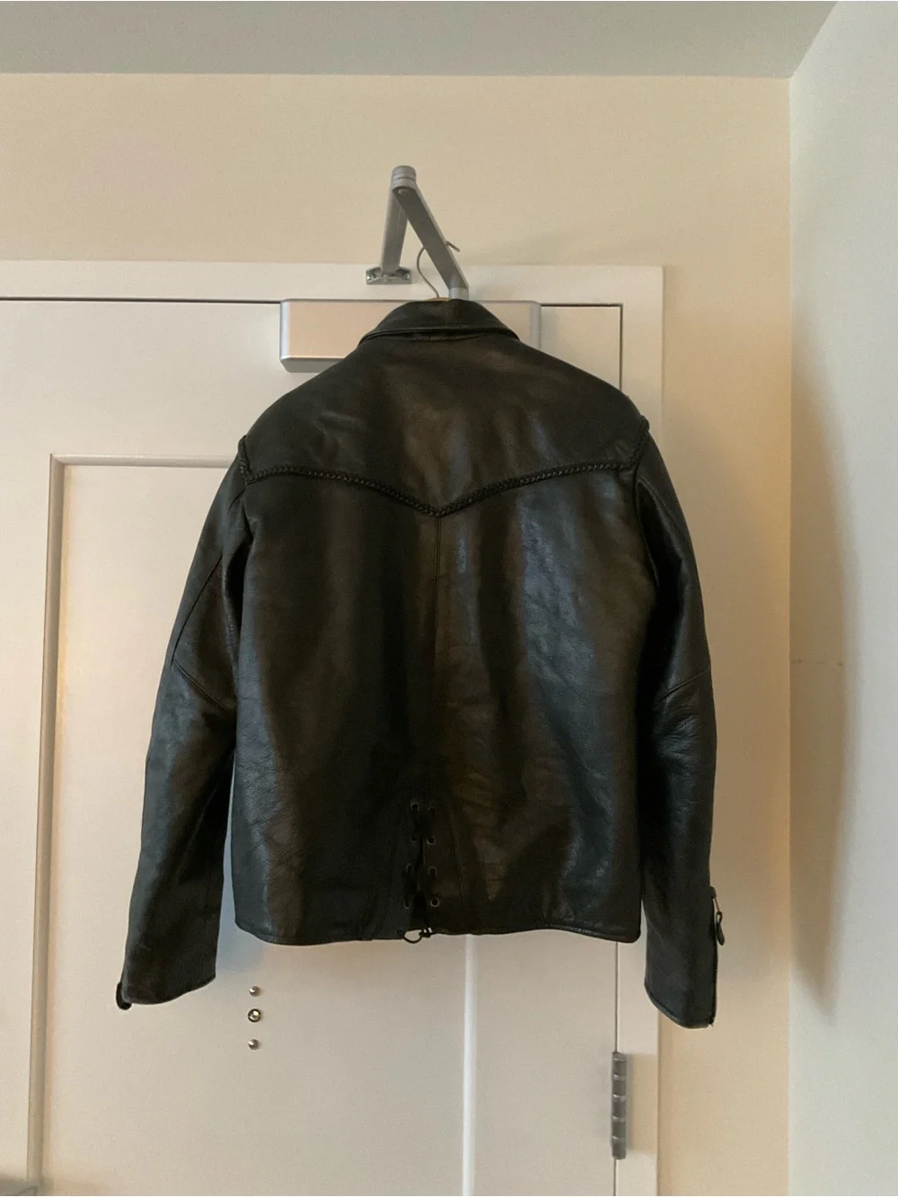 HASBRO Women’s Genuine Leather Motorcycle Jacket